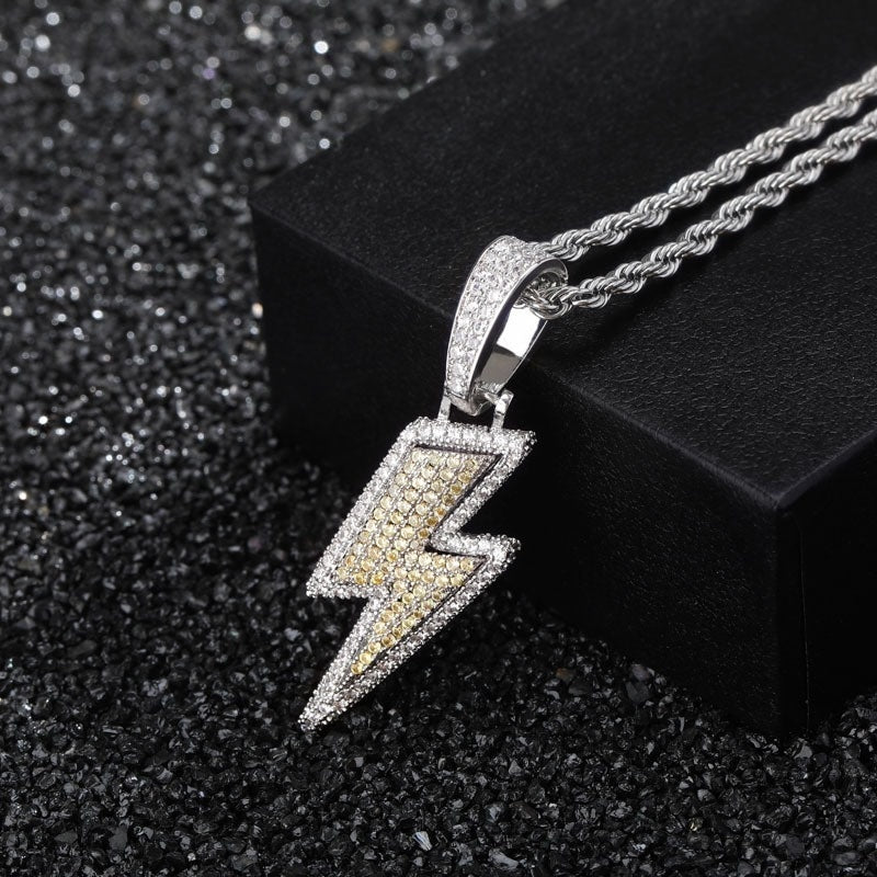 Lightning Hip Hop Pendant Micro-inlaid Zircon Hip Hop Jewelry