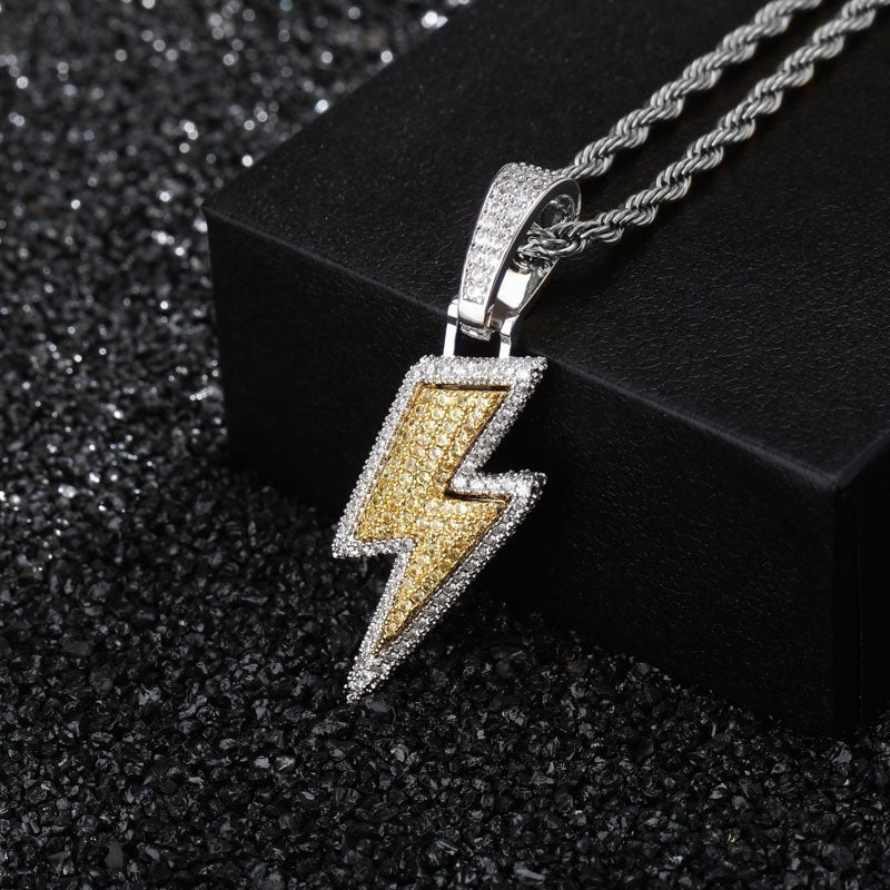 Lightning Hip Hop Pendant Micro-inlaid Zircon Hip Hop Jewelry
