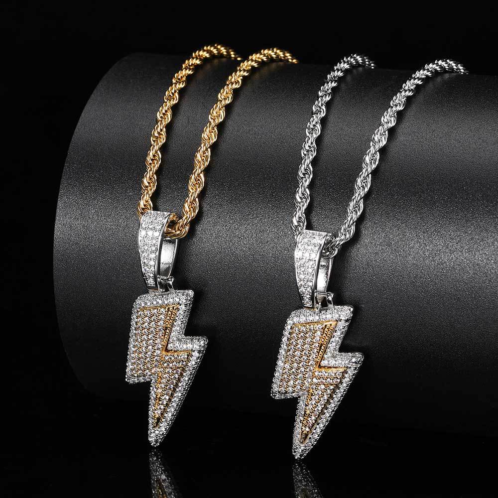 Lightning Hip Hop Pendant Micro-inlaid Zircon Hip Hop Jewelry